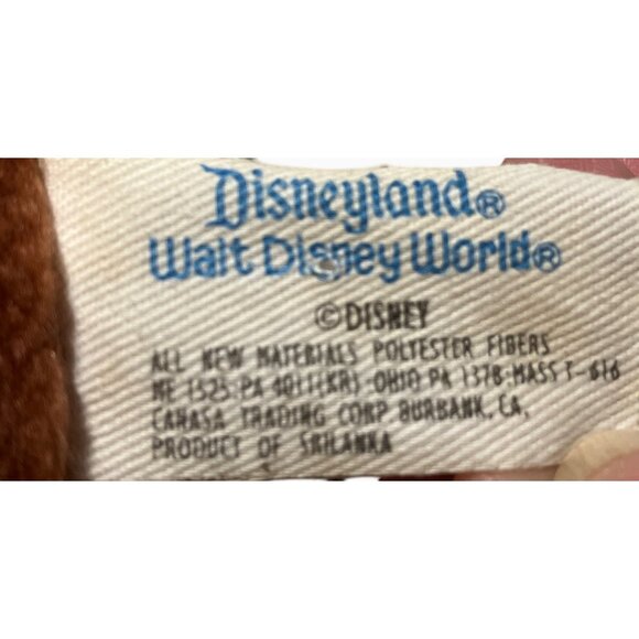 Disneyland Chip Dale Rescue Rangers CHIP 9 inch Plush Vintage Stuffed Animal Toy - Picture 9 of 9